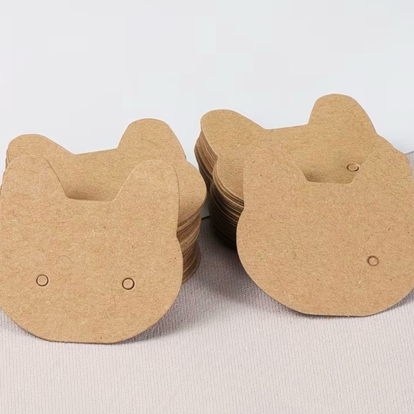 100ct. Cat Shaped Earring Display Holders - Picture 8 of 8